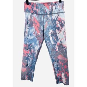 Onzie Flow Womens Size M/L Yoga Printed Compression Capris Activewear Leggings
